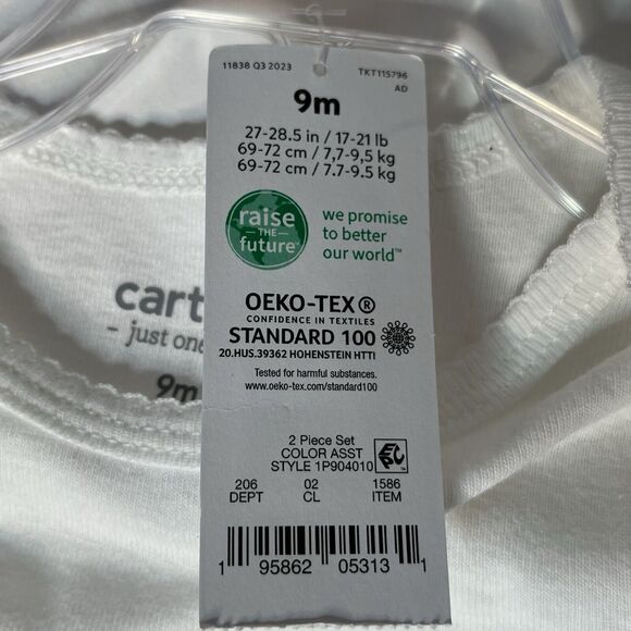 Carter's Red & White Baby Girls Christmas Holiday Snowman Snowflake Tutu Set NEW - Picture 12 of 15